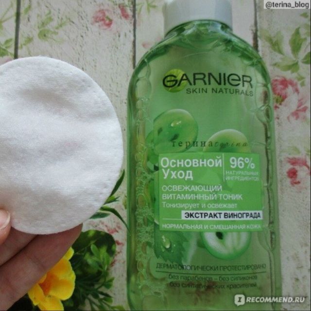 Nước hoa hồng Garnier nho xanh Da thường và da hỗn hợp