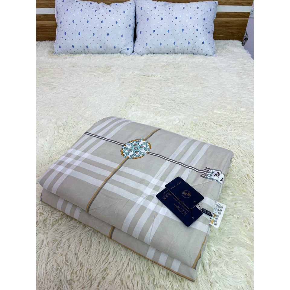 Chăn đũi Hàn Quốc hè thu 2 lớp dùng được 4 mùa mẫu mới 2022