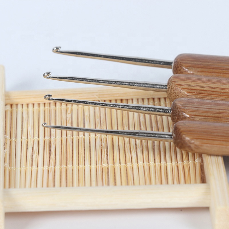 Kim móc len cán gỗ (tre) lẻ các size từ 1mm-3mm, cán dẹt