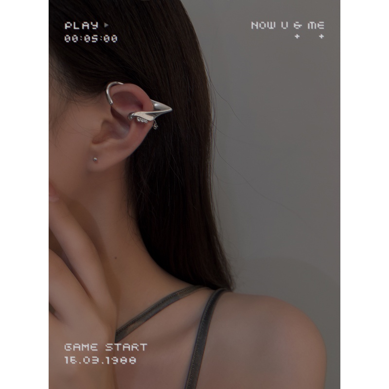 Bông tai đính đá zircon phối tua rua thời trang cho nữ