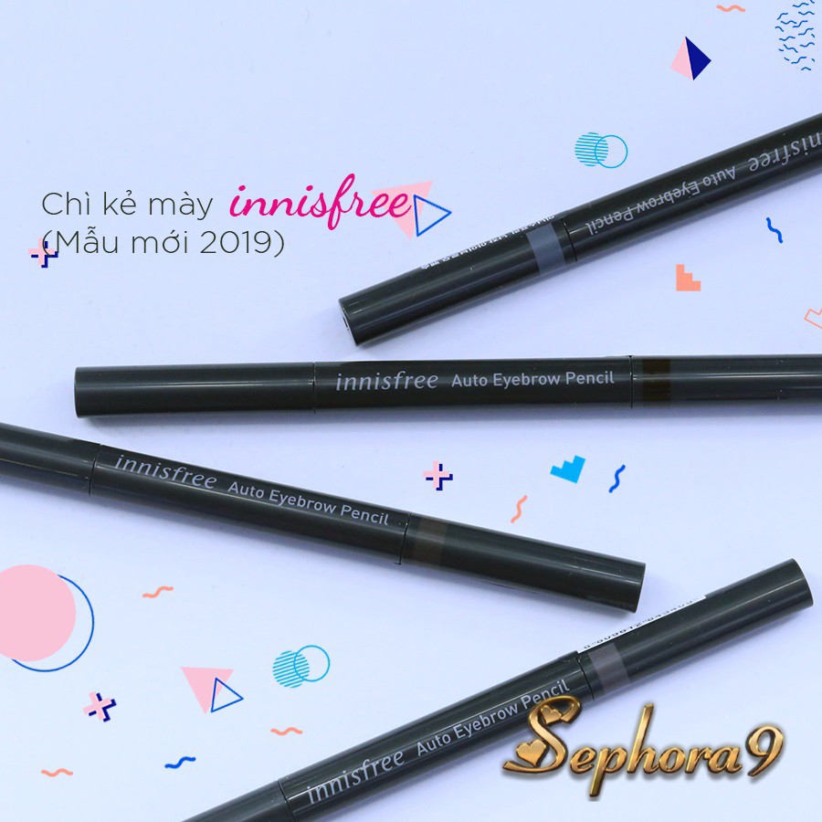 Chì kẻ mày siêu hot Innisfree Auto EyeBrow Pencil hai đầu [Mới 2019]