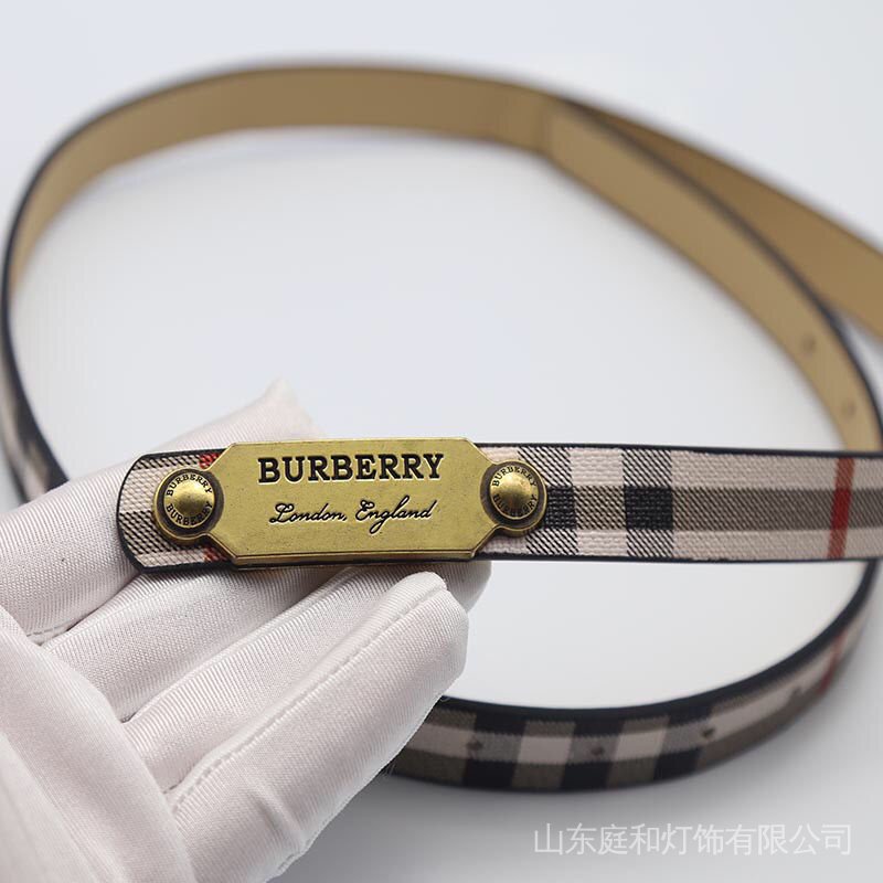 ✶❃Hàng Có Sẵn! Hàng Có Sẵn! Burberry! Thắt Lưng Da Bò 5Fkk Thời Trang Cho Nam