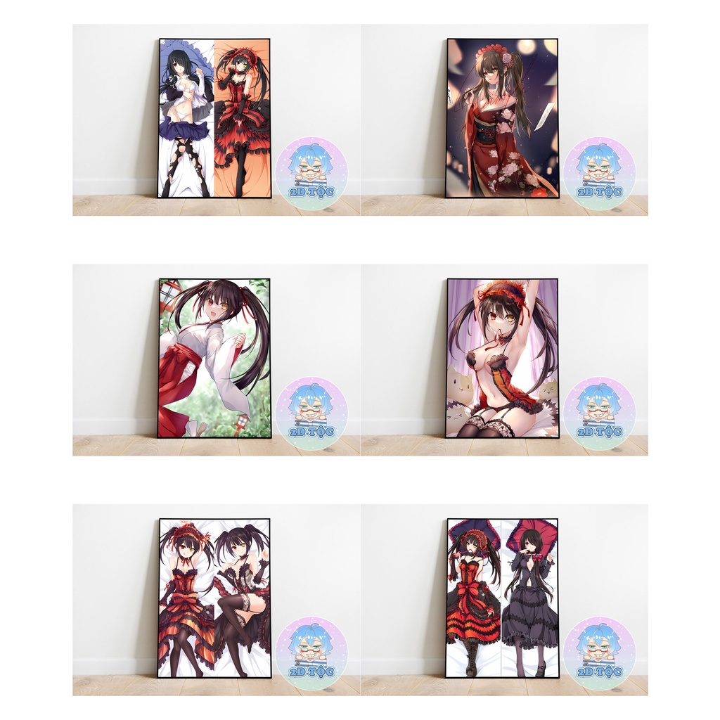 TRANH POSTER A3 TOKISAKI KURUMI ANIME MANGA DATE A LIVE CHẤT LIỆU GIẤY CAO CẤP - 2D TỘC SHOP
