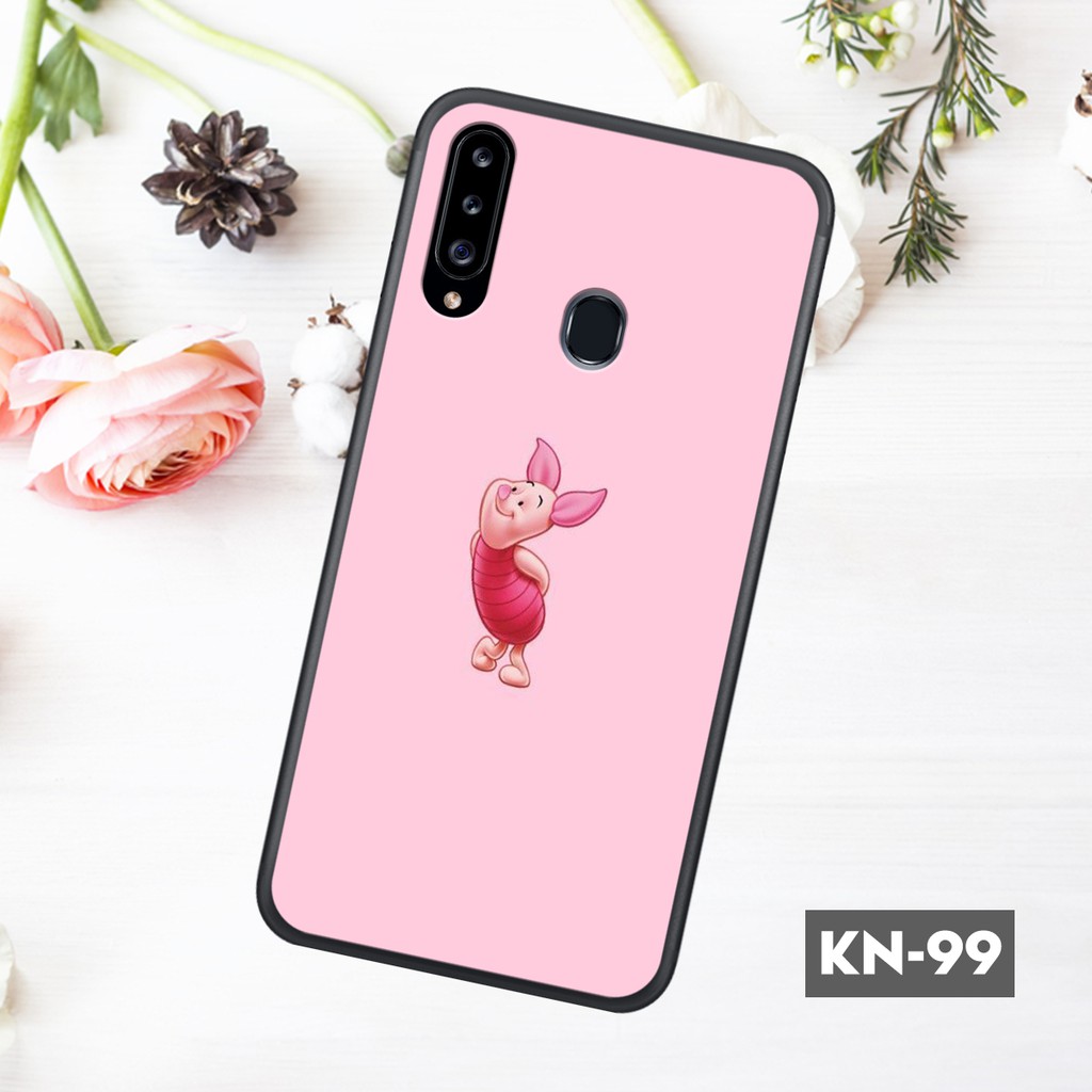 Ốp điện thoại samsung A20S/A60 in kính hình con vật ngộ nghĩnh dành cho các cô nàng cá tính