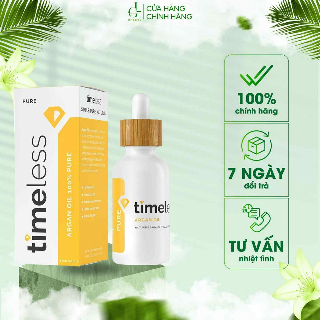 Dầu Dưỡng Timeless Argan Oil Dưỡng Ẩm, Phục Hồi Da 30ml