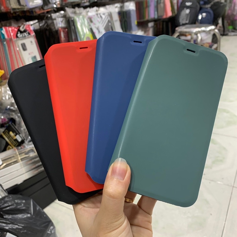 Bao da iPhone 11 6.1 case dẻo giữ máy,bao da màu thời trang.