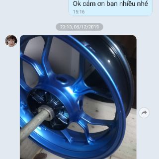 Sơn xe máy màu xanh winner