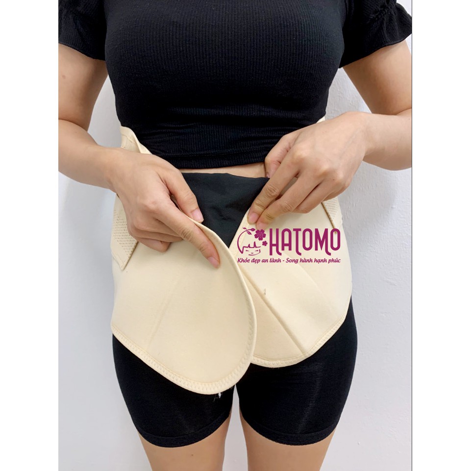 Đai đựng muối quấn nóng, đai quấn muối sau sinh, đai quấn muối thảo dược Hatomo