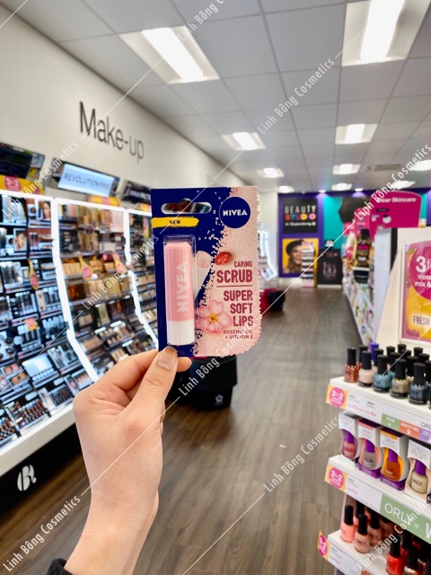 SON TẨY DA CHẾT CHO MÔI NIVEA CARING SCRUB (HÀNG MUA TẠI UK) | BigBuy360 - bigbuy360.vn