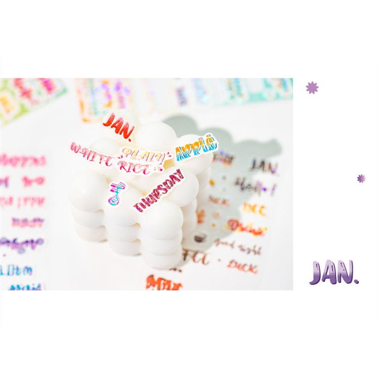 Flowertree 1 Sticker Màu Nước Dán Trang Trí Sổ Tay