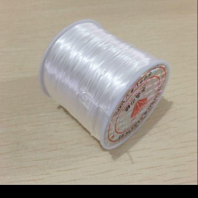 2 mét cước thun xõ chuỗi màu trắng