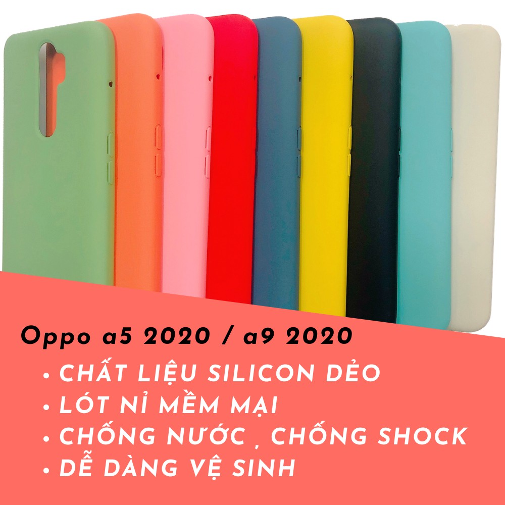 Ốp lưng chống bẩn oppo A5 2020 , A9 2020 silicon dẻo VieCase