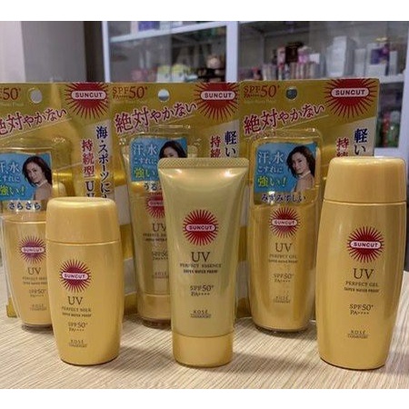 Sữa chống nắng siêu chống nước Kose Suncut UV Perfect Milk Super Water Proof 60ml - Nội địa Nhật Bản