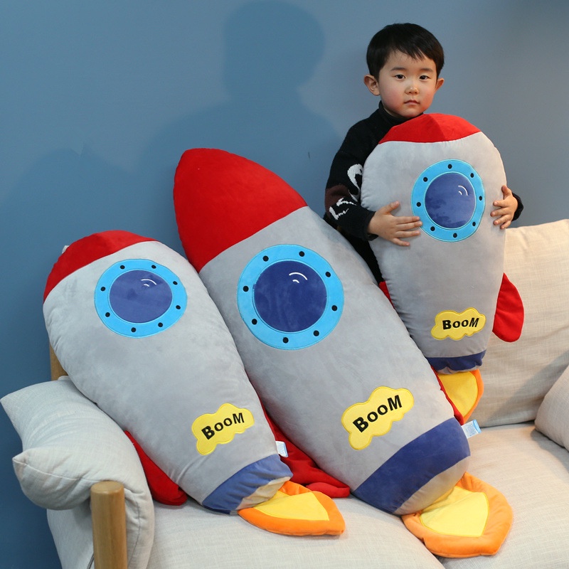 Gối Ôm Hình Tên Lửa Nhồi Bông Ngộ Nghĩnh Đáng Yêu Cho Bé