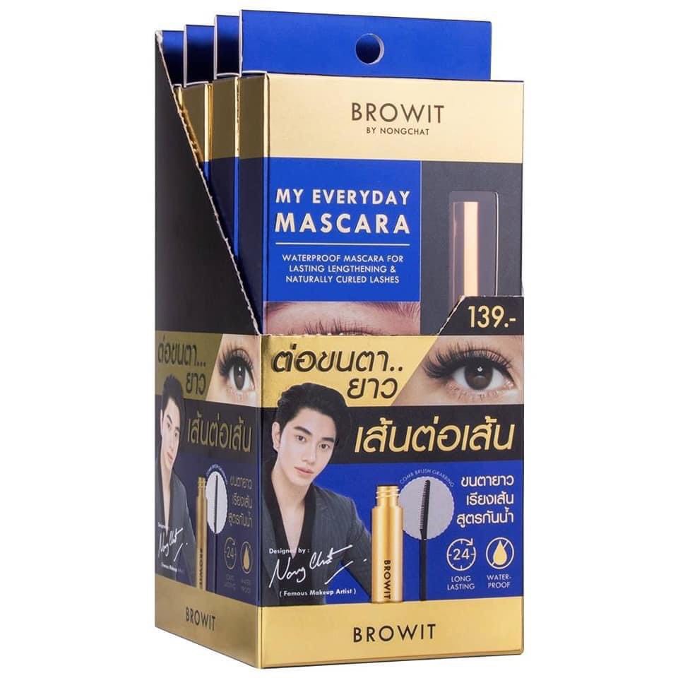 [Auth Thái] Mascara NongChat Browit Làm Dày va Dài Mi - Chuốt Mi Làm Dày và Dài Mi NongChat Browkit - Nongchat Mascara