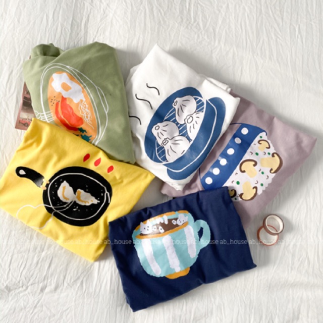 Áo Thun Tay Lỡ In Hình Đồ Ăn Food Unisex | BigBuy360 - bigbuy360.vn