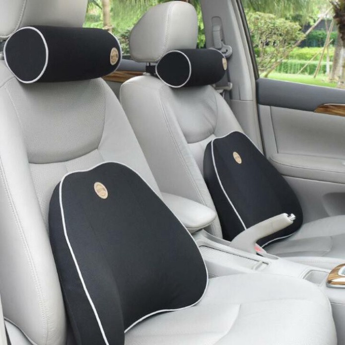 Sản Phẩm Bộ gối tựa cổ, lưng dùng trên ô tô chất liệu cao su non cao cấp TZ03 .