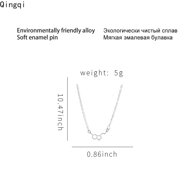 Vòng cổ Miss Zoe mặt hình cấu trúc hóa học độc đáo dành cho nam và nữ