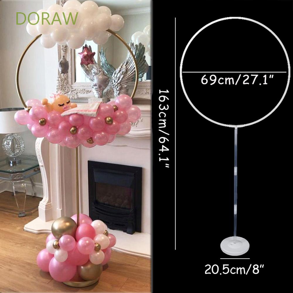 DORAW Christmas Balloon Stand Birthday Decoration Arch Frame Column Stands Base Tube Sets Balloon Support Wedding Favors Baby Shower Party Supplies Romantic Garland Holder