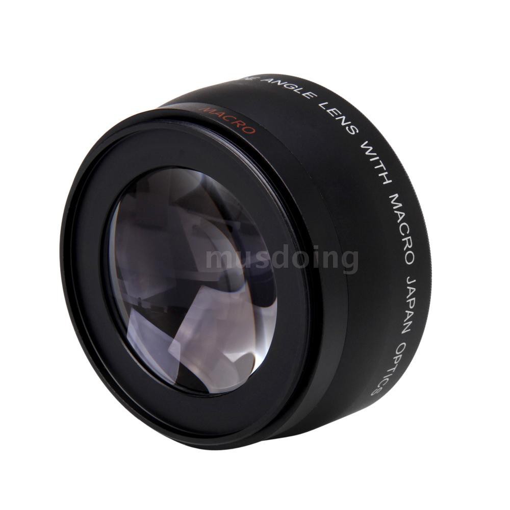 Ống kính góc rộng với Macro 52mm 0.45X cho Canon Nikon Sony Pentax 52mm D