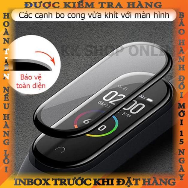 Bộ 2 miếng dán 3D full màn hình cho Xiaomi Miband 4, Xiaomi Miband 5, Xiaomi Miband 6, Xiaomi Miband 7 thientuy