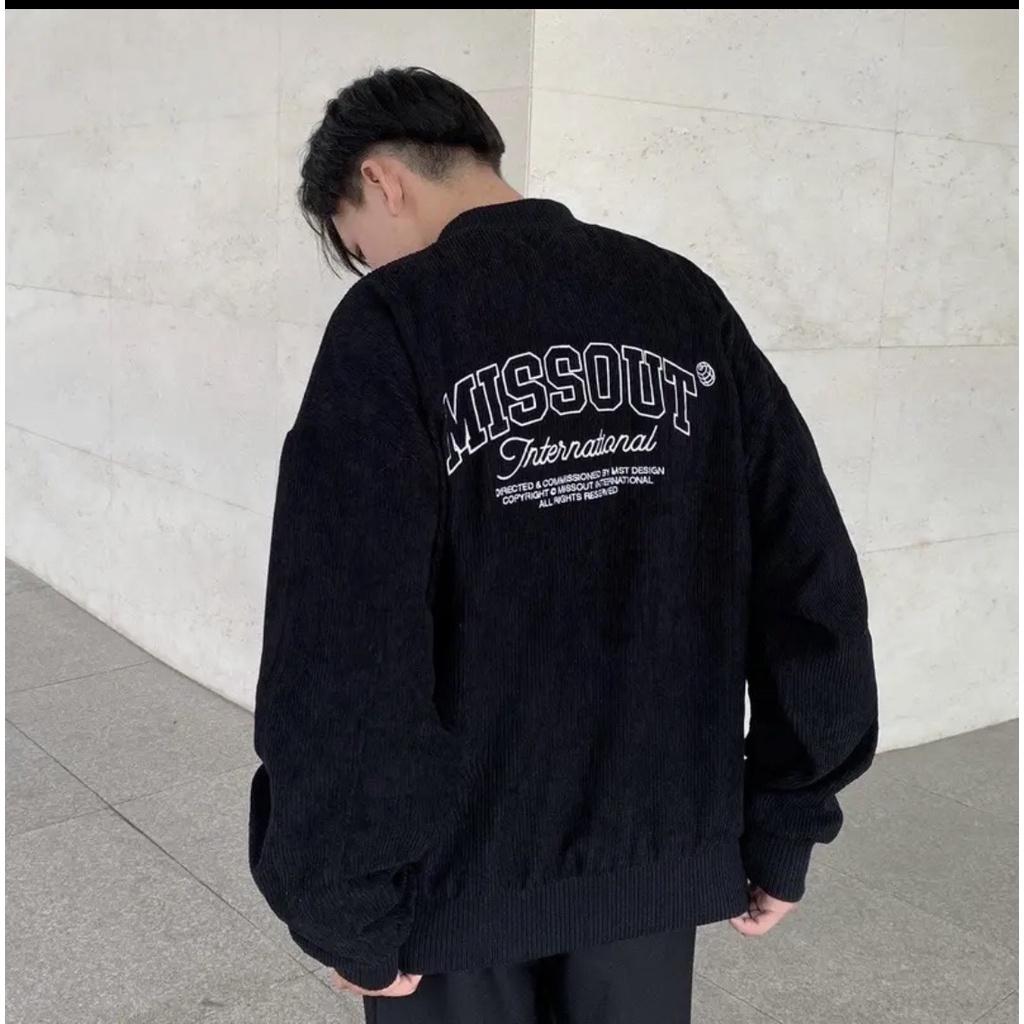 Áo Khoác Nhung Tăm MISSOUT Nữ  phong cách sành điệu, Áo Khoác Nữ Bao Xinh