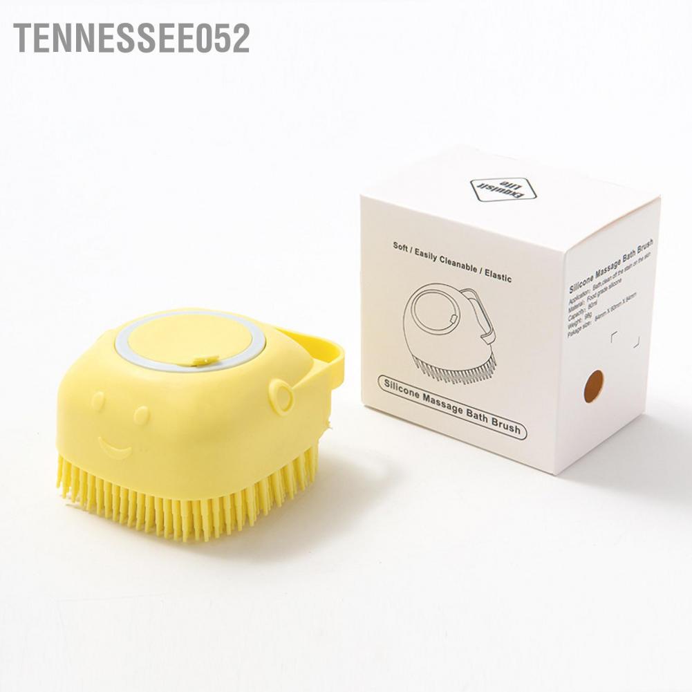 Bàn chải silicon 498 lông mịn massage tắm chống trượt cho thú cưng chó mèo