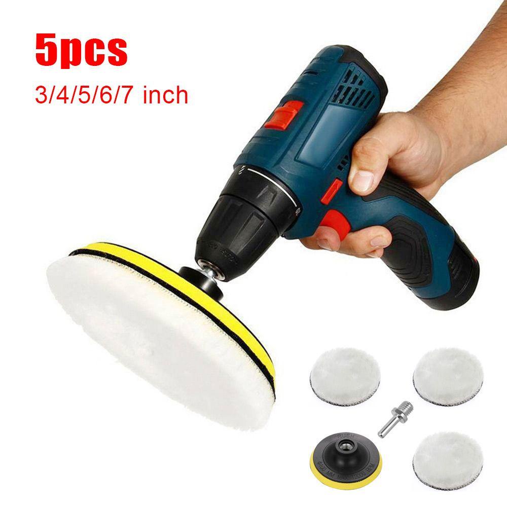 Bộ 5 Phụ Kiện Đánh Bóng Xe Hơi M14 3 / 4 / 5 / 6 / 7 Inch