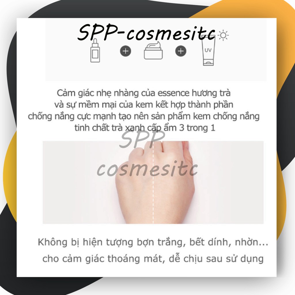 Kem chống nắng an toàn, lên tone trắng da, tinh chất trà xanh-UV PERFECT AIF-SAFE SUNCREAM SPF50+ PA++++