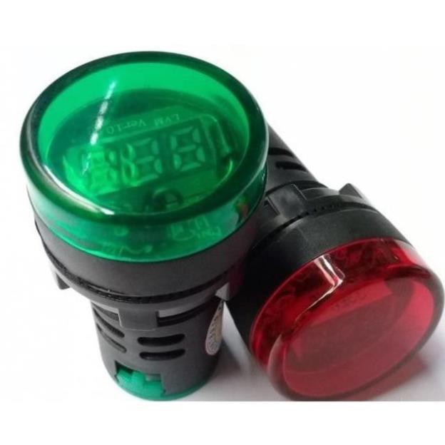 Đèn báo Vôn AD16-22DSV Ø22 Phi 22 đèn báo hiển thị điện áp Vôn kế