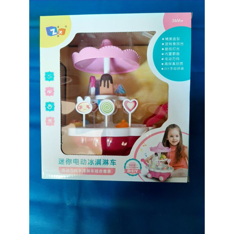 XE BÁN KEM ĐỒ CHƠI CÓ NHẠC CÓ ĐÈN