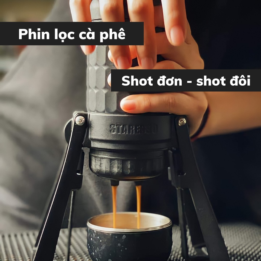 [Phụ Kiện] Máy pha cà phê Mini Staresso Mirage Pro 2021 Chính hãng pha cafe rang xay Espresso nguyên chất