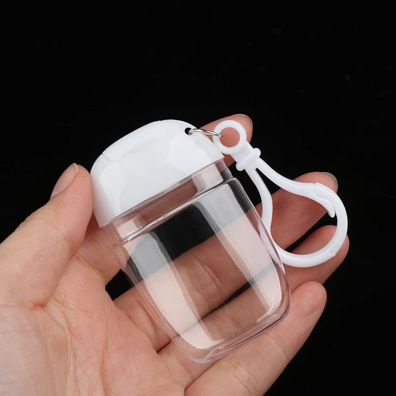 Chai Nhựa Rỗng Trong Suốt 30ml Có Nắp Lật Kèm Móc Đựng Tinh Dầu Mang Đi Du Lịch