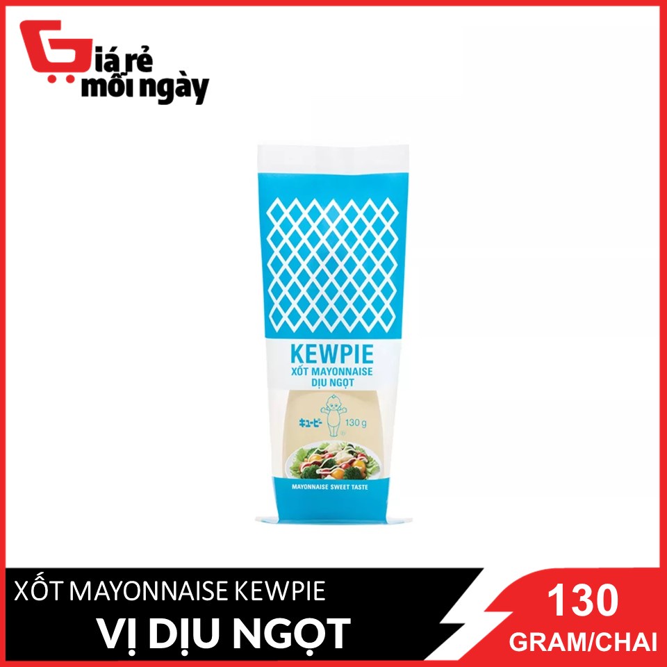 Xốt Mayonnaise Kewpie dịu ngọt chai 130g