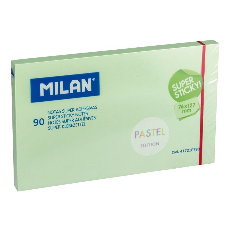 Giấy Note Milan Pastel 90 Tờ 41721P790 - Màu Xanh Lá
