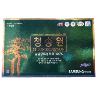 Tinh dầu thông đỏ hộp xanh 180 viên