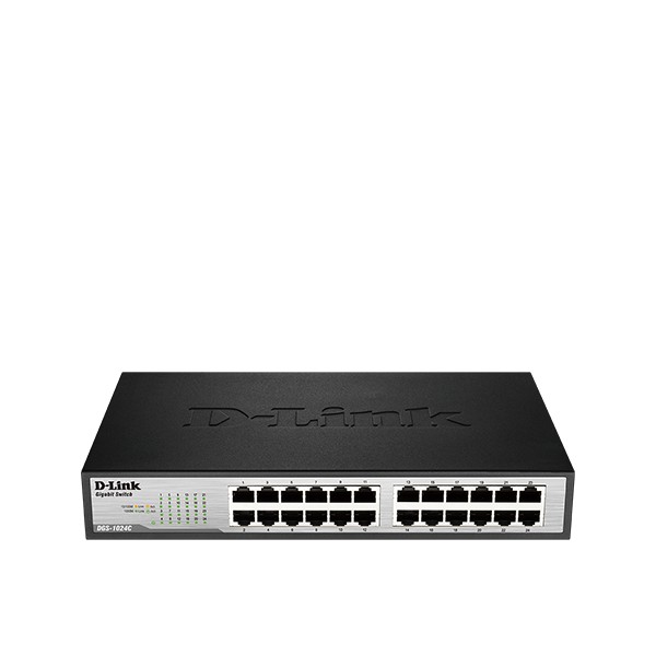 Bộ chia mạng Hub 24 PORT D-LINK DGS-1024C Đen bạc