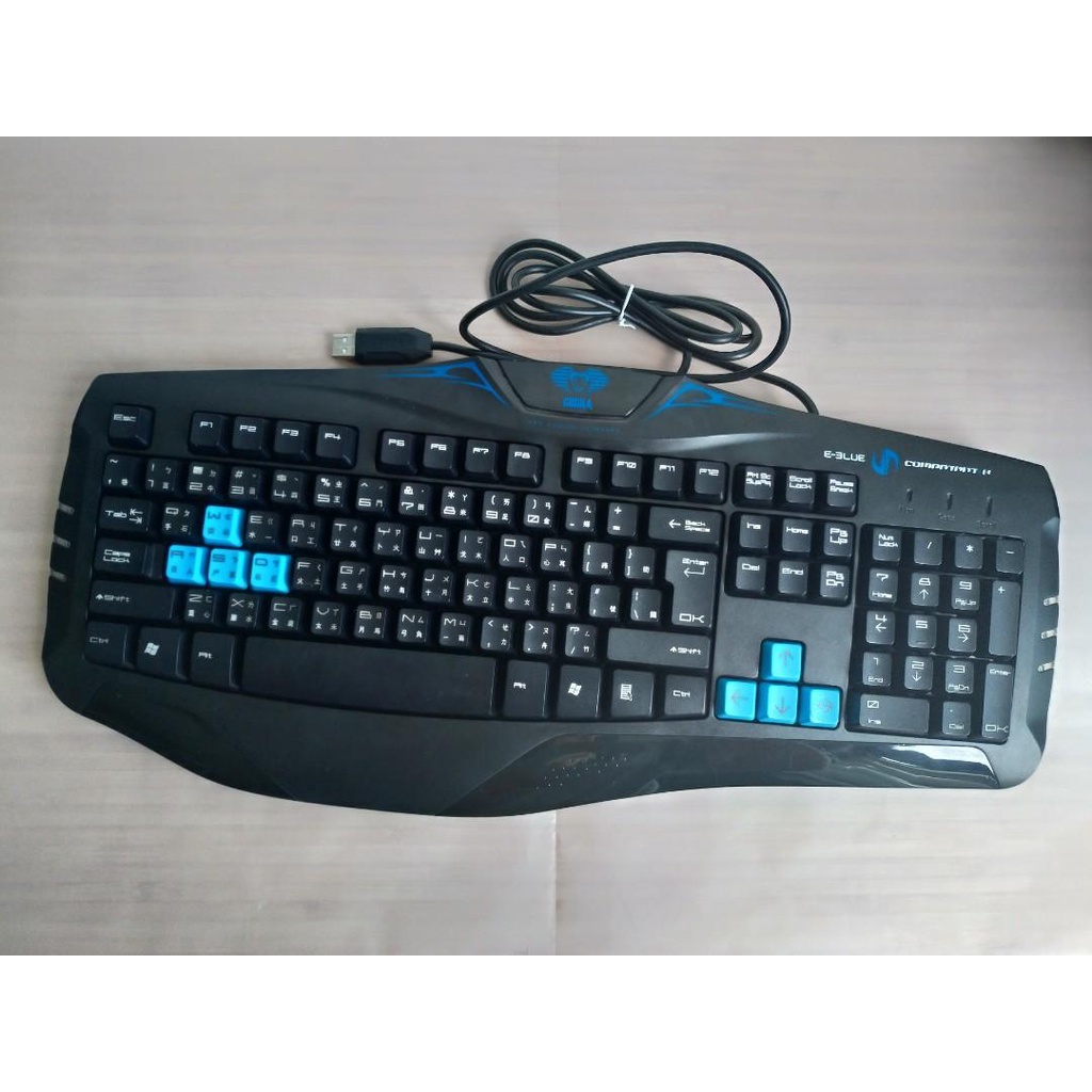Bàn phím gaming cap cấp chơi Auditon E-BLUE™ cũ dùng tốt  - Bàn phím gaming EBLUE backlighting