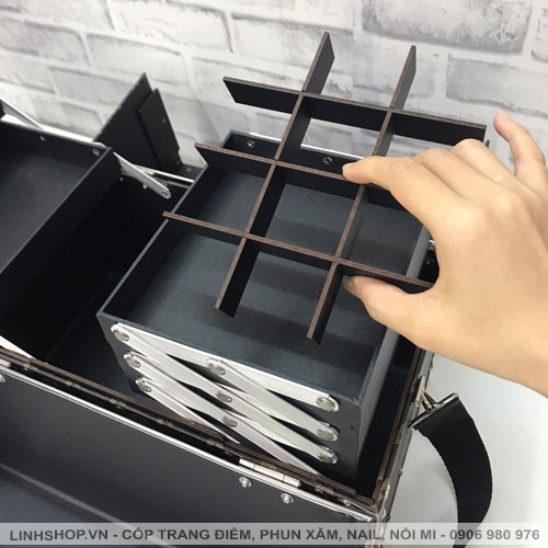 ✅ [Size 35x20x30] 𝑪𝑶̂́𝑷 𝑻𝑹𝑨𝑵𝑮 Đ𝑰𝑬̂̉𝑴 3 tầng lớn LS35 Lamdep24g đựng nhiều đồ trang điểm, phụ kiện cưới
