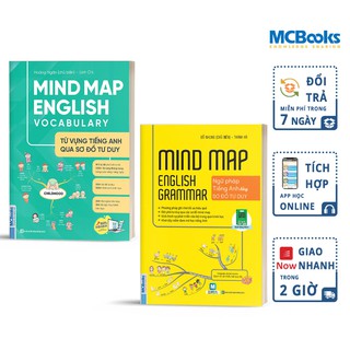 Sách - Combo Mindmap English Grammar Và Mindmap English Vocabulary - Học Tiếng Anh Qua Sơ Đồ Tư Duy