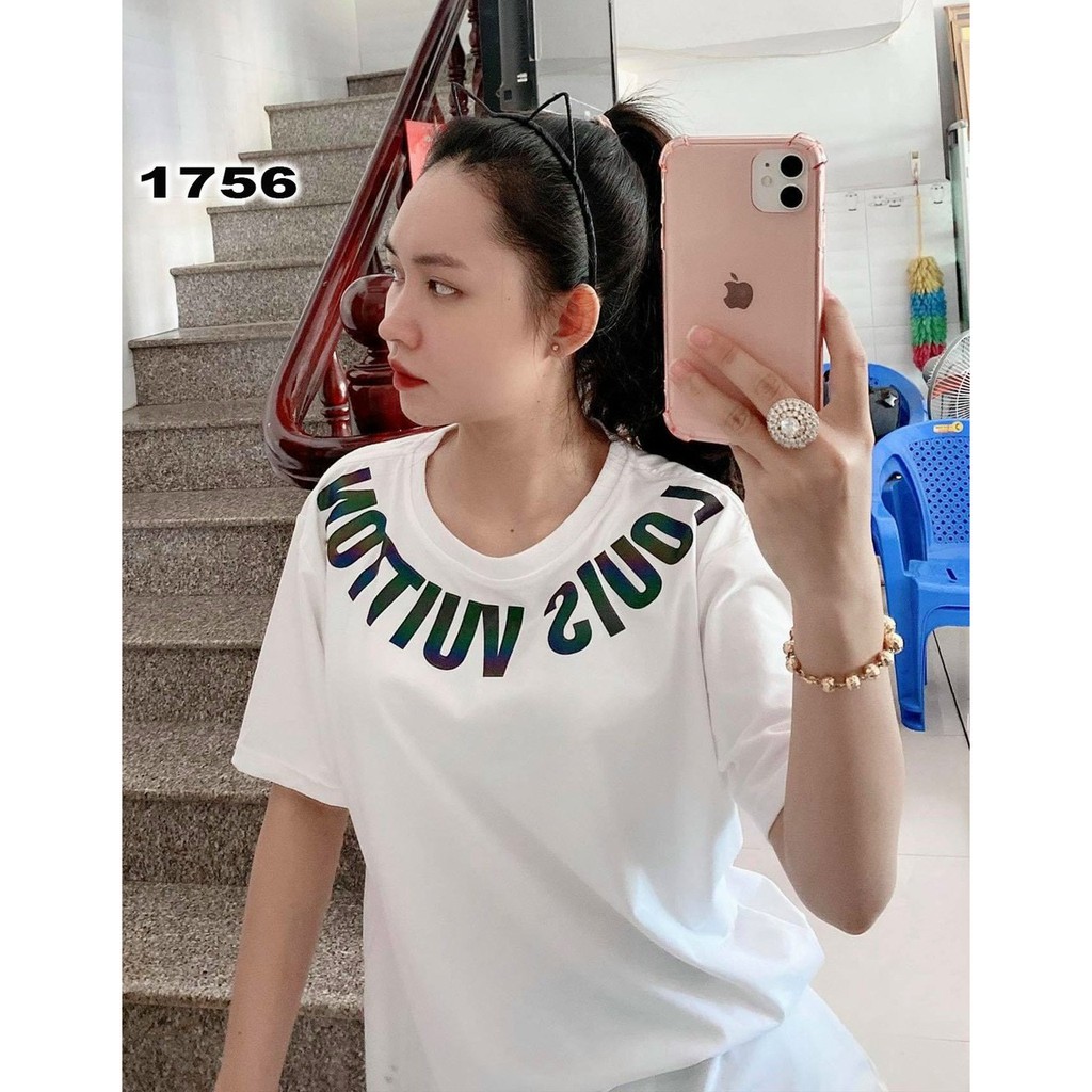 [Mã FASHIONT4WA2 giảm 10K đơn 50K] Áo Thun In Chữ Phát Sáng 7 Màu .