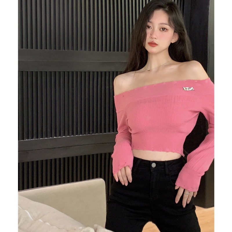 Áo Len Tay Dài Thiết Kế Xẻ Rách Cá Tính Hợp Thời Trang