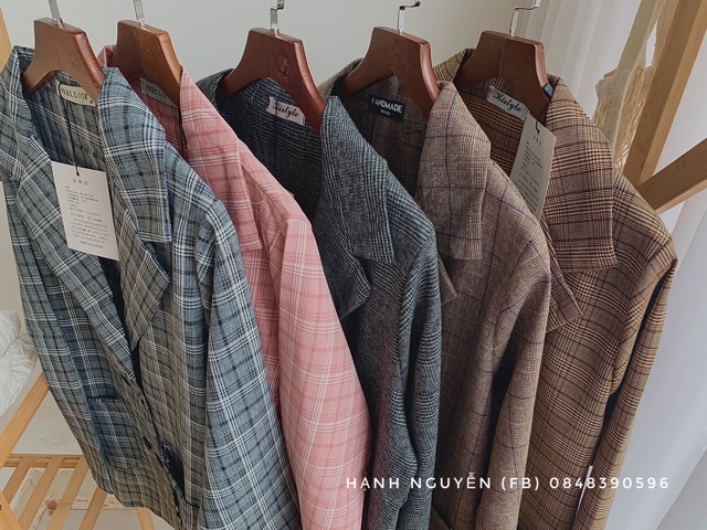 Áo blazer kẻ hàn quốc nhiều mẫu kèm ảnh thật | BigBuy360 - bigbuy360.vn