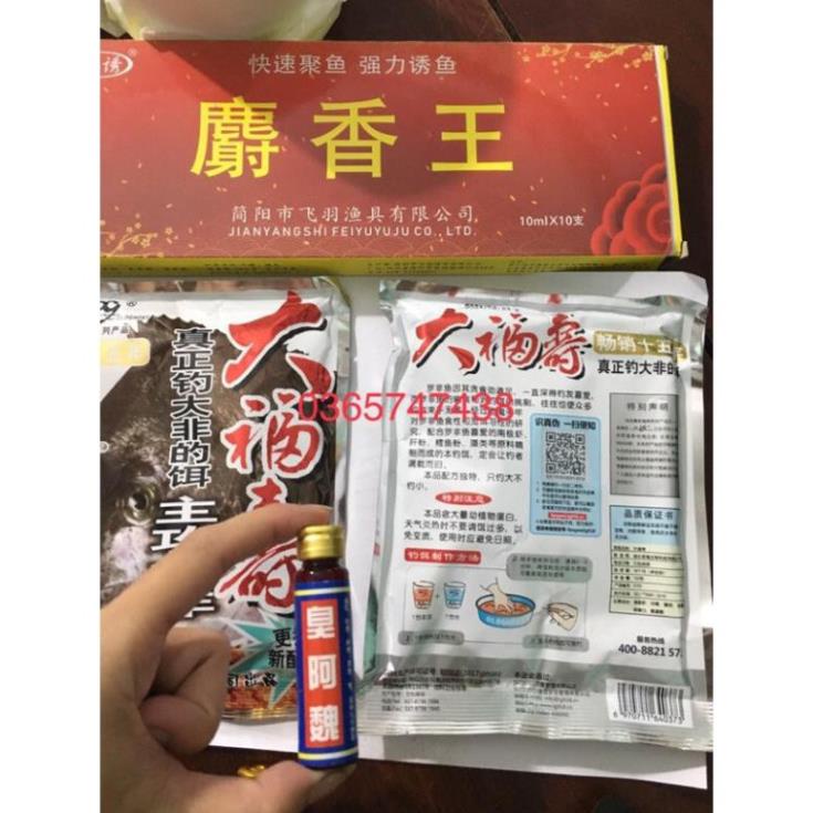 Mồi câu cá rô phi Lão quỷ- Old Gosh(Mua 2 gói tặng kèm 01 lọ tinh mùi xạ hương) cực nhậy chuyencacloailuoichim