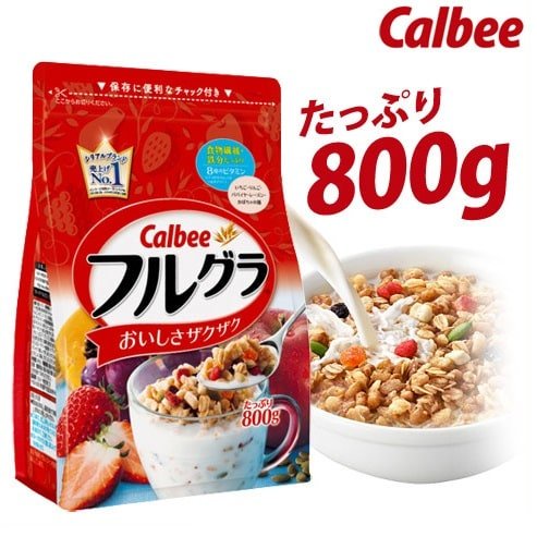 NGŨ CỐC "QUỐC DÂN" CALBEE ĐỎ - NHẬT BẢN