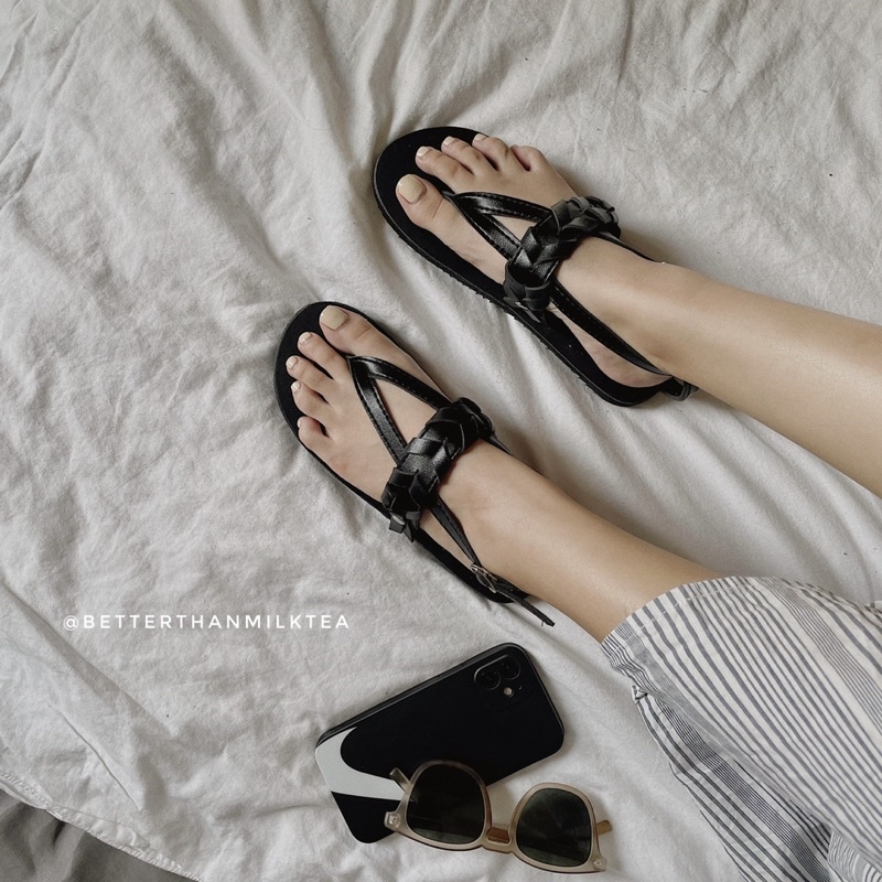 [No.37] Giày sandals da xỏ ngón xinh xinh