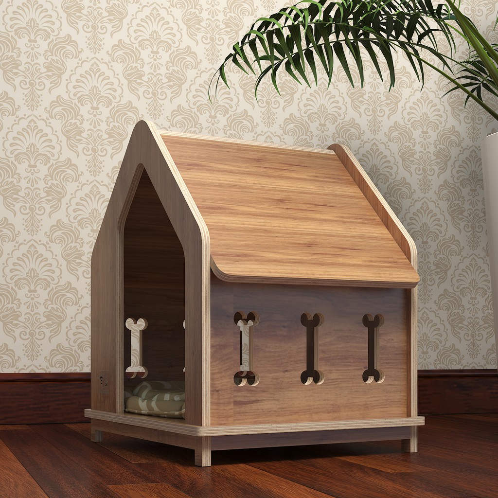 NHÀ GỖ CHO CHÓ MÈO PETSPACE.VN PP26