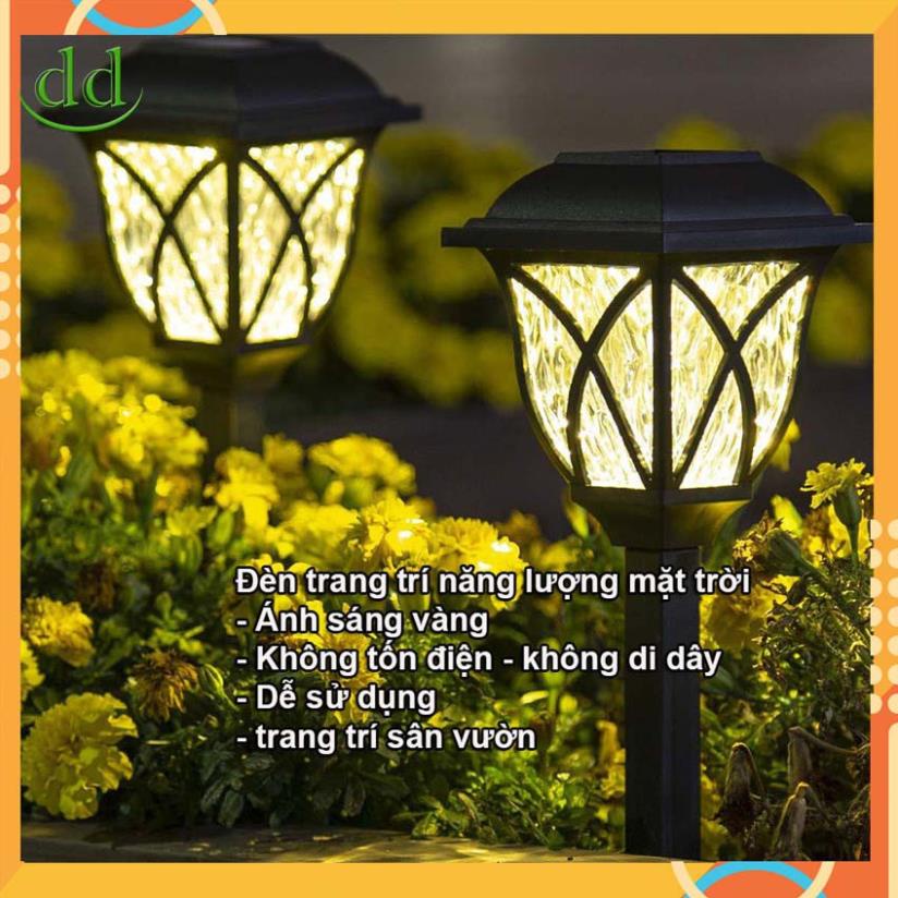 Đèn trang trí sân vườn năng lượng mặt trời, hàng cao cấp ánh sáng trắng 0411