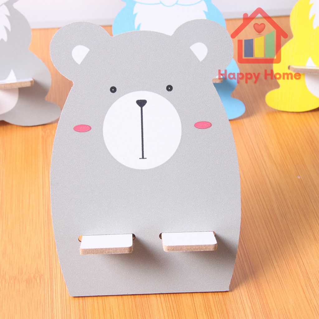 Giá đỡ điện thoại, kệ để điện thoại hình thú ngộ nghĩnh Happy Home