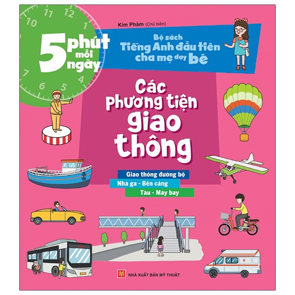 Sách - Combo 5 phút mỗi ngày - Bộ sách tiếng Anh đầu tiên cha mẹ dạy bé (8 quyển - lẻ cuốn tùy chọn)